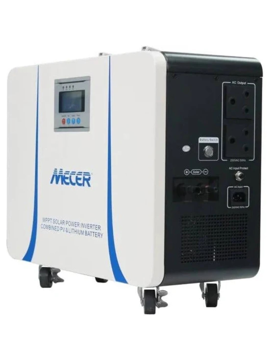 Mecer [Store Demo]  Energy Inverter Trolley 1 Kw Pure Sine 24v 50 Ah Lithium-Ion Battery